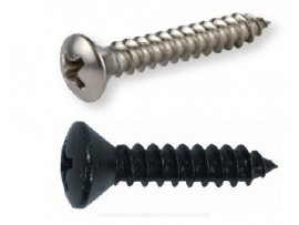 Screws self-tapping raised countersunk slotted DIN6983